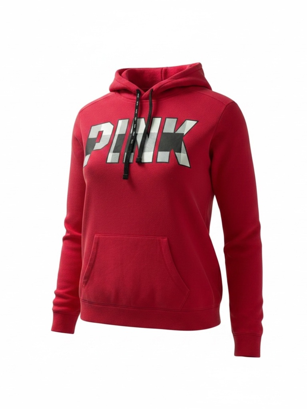 PINK Victoria's Secret Red Pullover Hoodie with Bold Logo